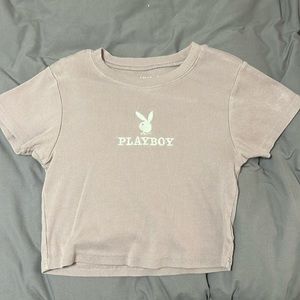 PlayBoy light purple crop top